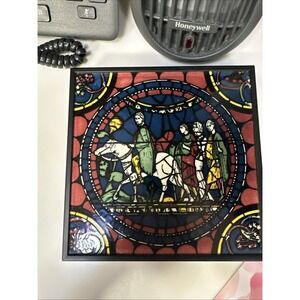 Tile Or Wall Hanging Canterbury Cathedral St Becket Stain Glass England
